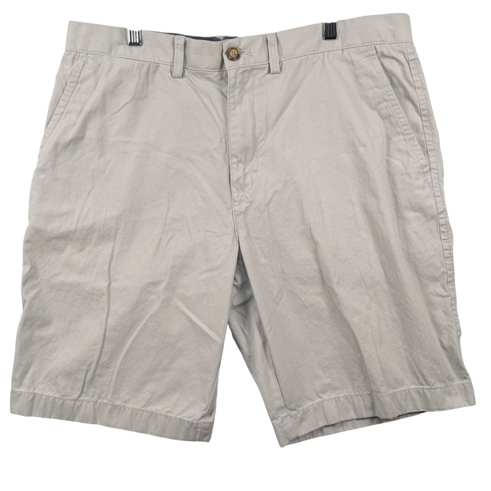 Tommy Hilfiger Men 36 Classic Fit Flat Front Chino Shorts Cotton Preppy Nautical
